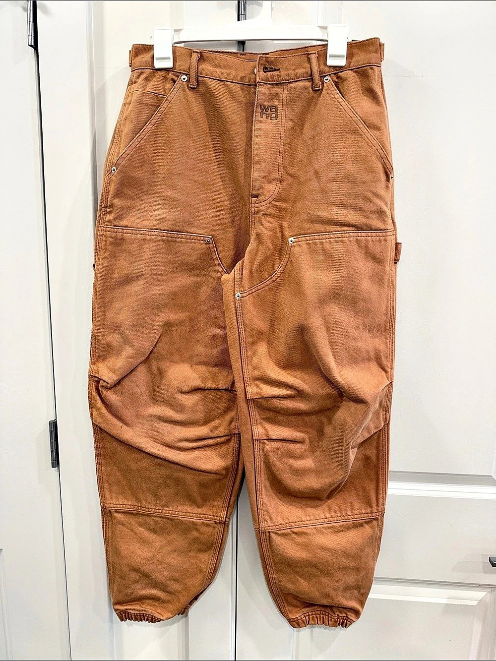 Alexander Wang Cotton Cargo Jogger Pants in Brown Size 26 Like New